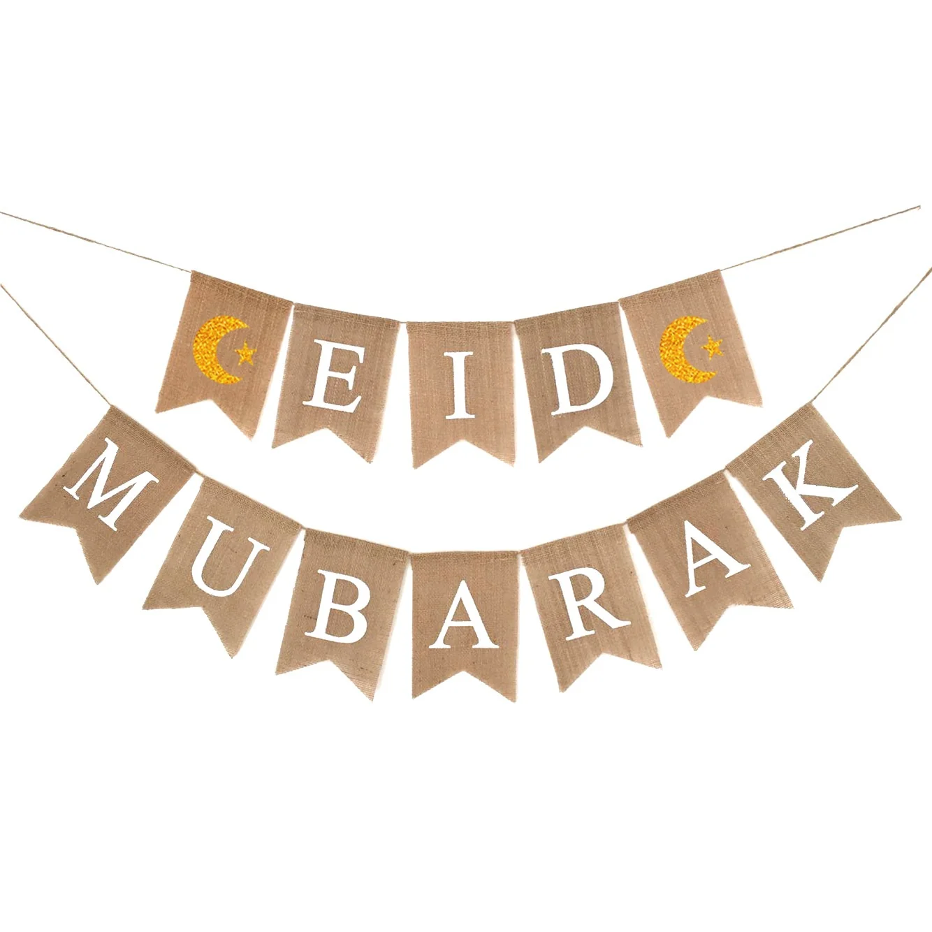 Eid Linen Lettering Bunting 300cm