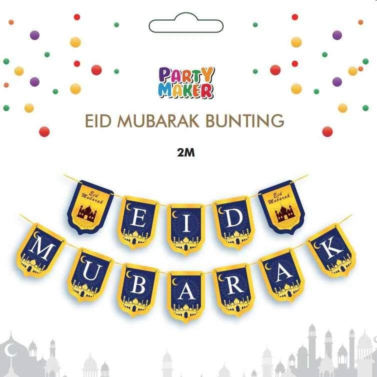 Eid Lettering Bunting 1ct 300cm — packaging