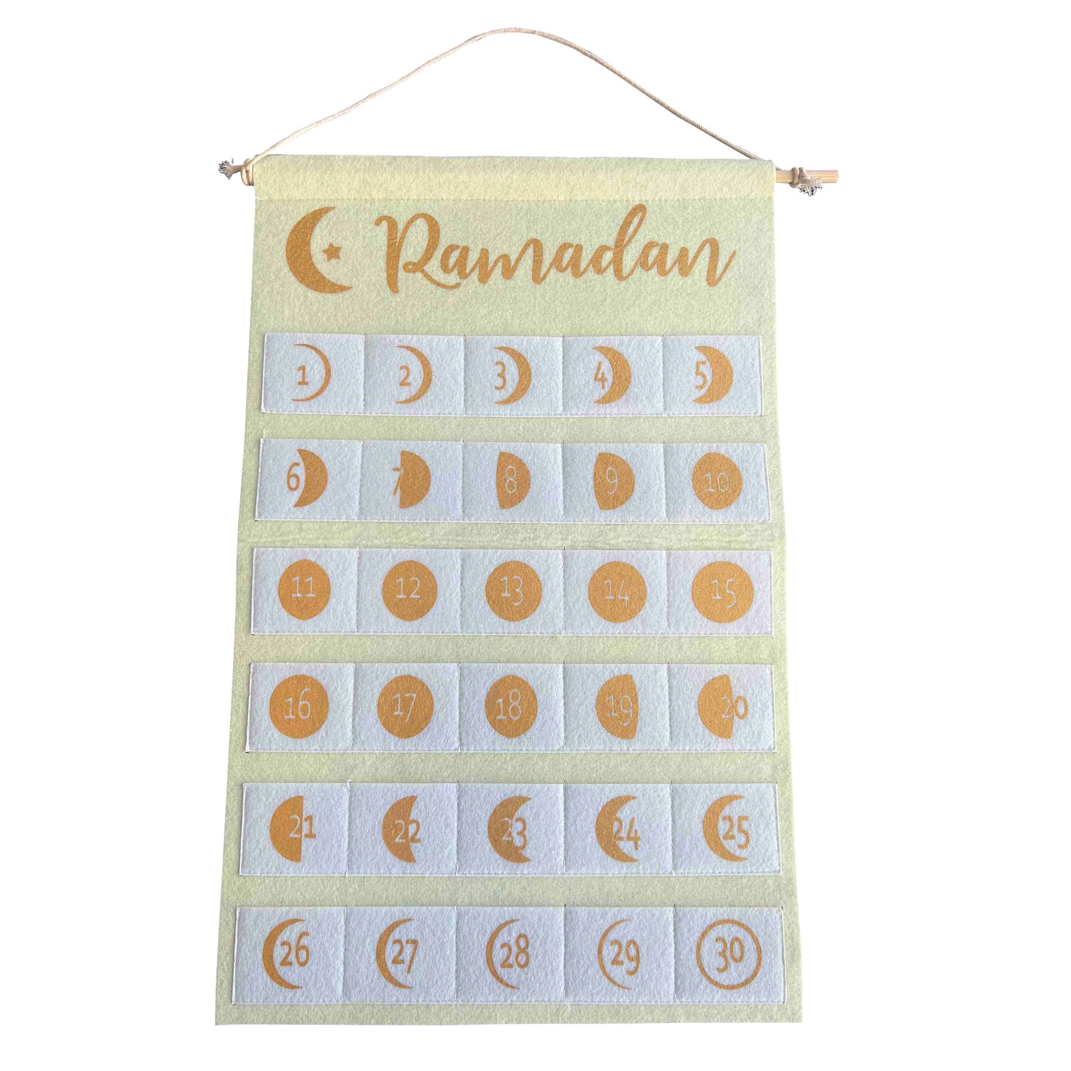 Felt Ramadan Calendar
White