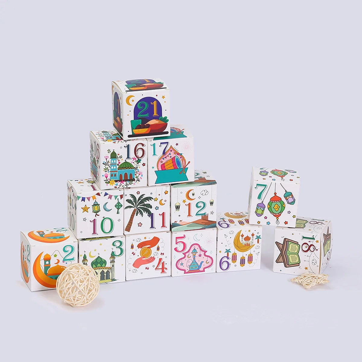 DIY Eid Countdown Calendar Boxes Set 1pcs — detail