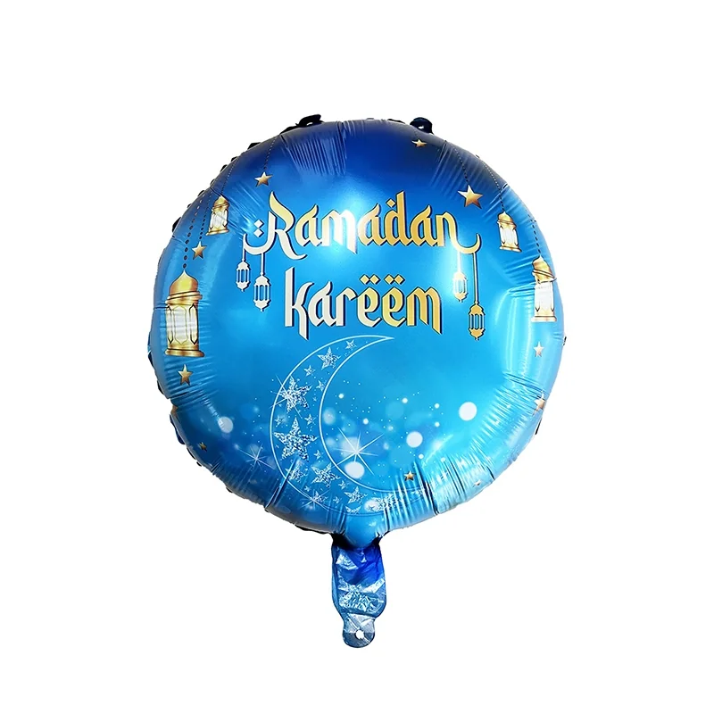 Ramadan 18inch Round Foil Balloon 1ct — angle view