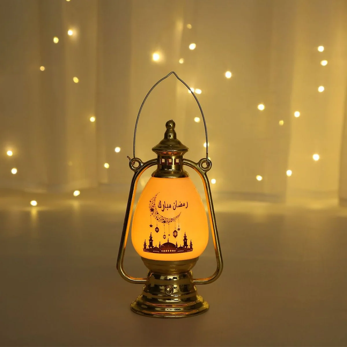 Ramadan Lantern Ornament White Color — size reference