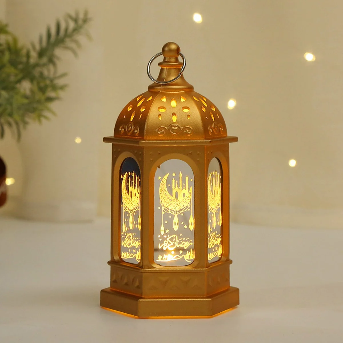 Ramadan Lantern Ornament Gold Color