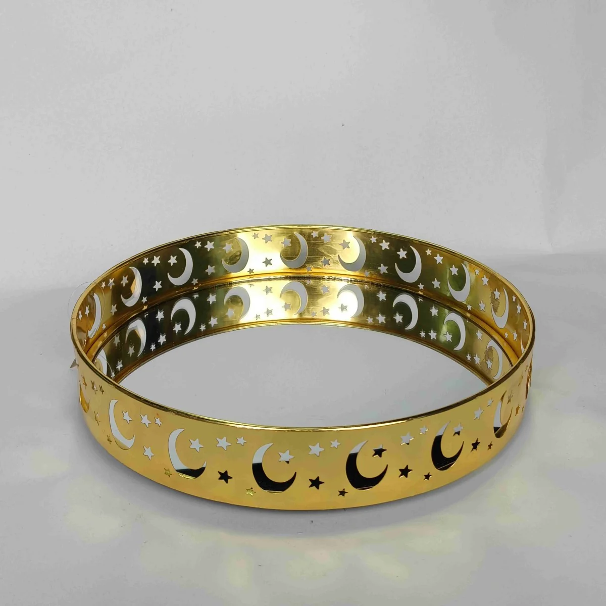 EID Golden Mirror Round Serving Tray 48pcs — packaging