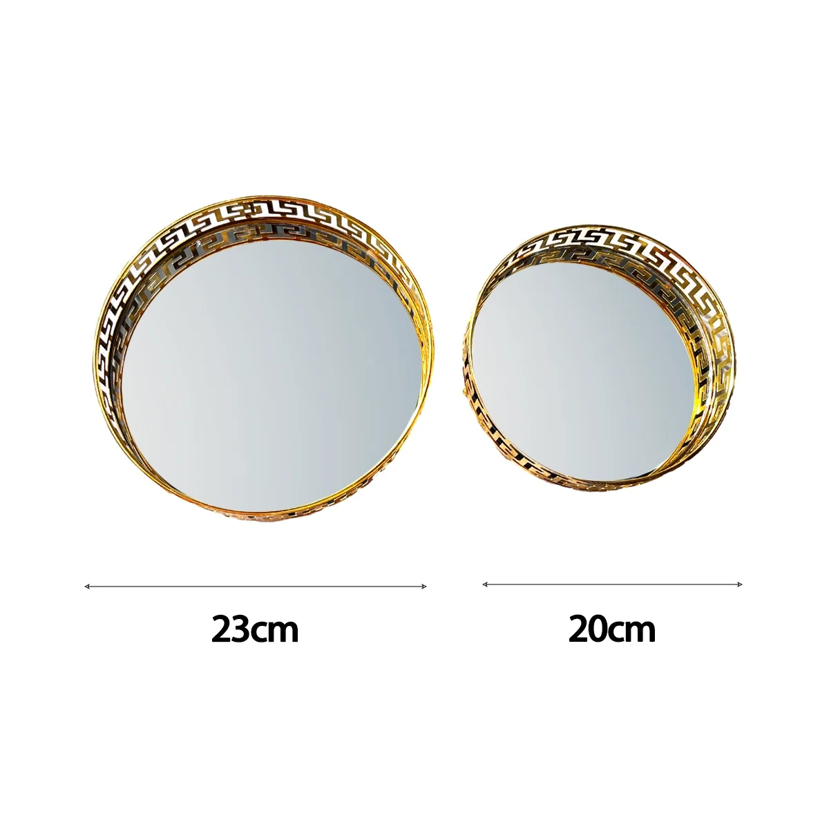 Mirror Tray Set — size reference