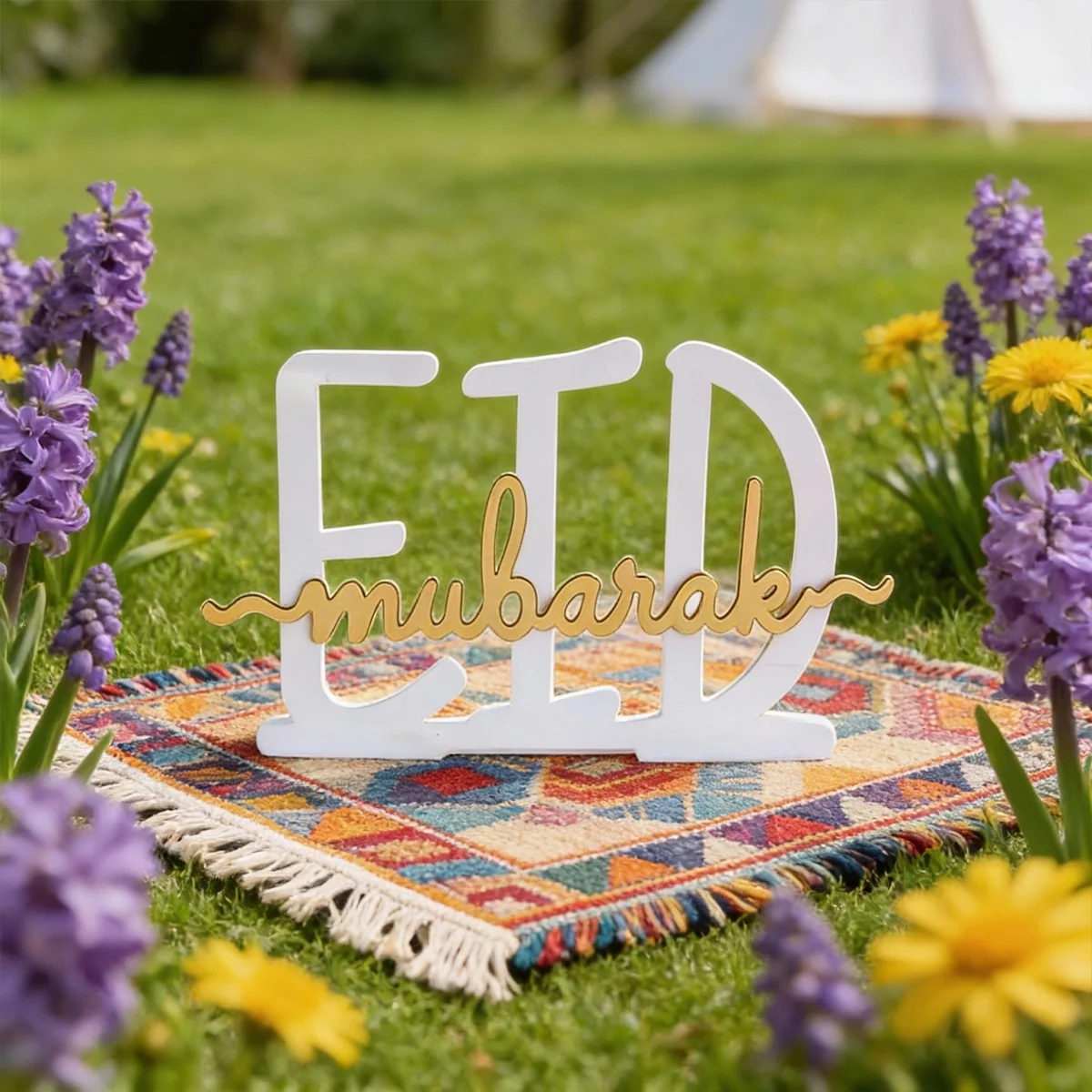 EID Mubarak Wooden Decoration 1pcs
