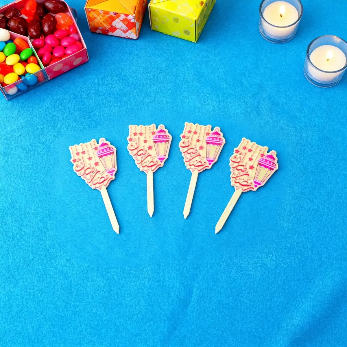 Ramadan Mubarak Acrylic Cake Topper 1pcs